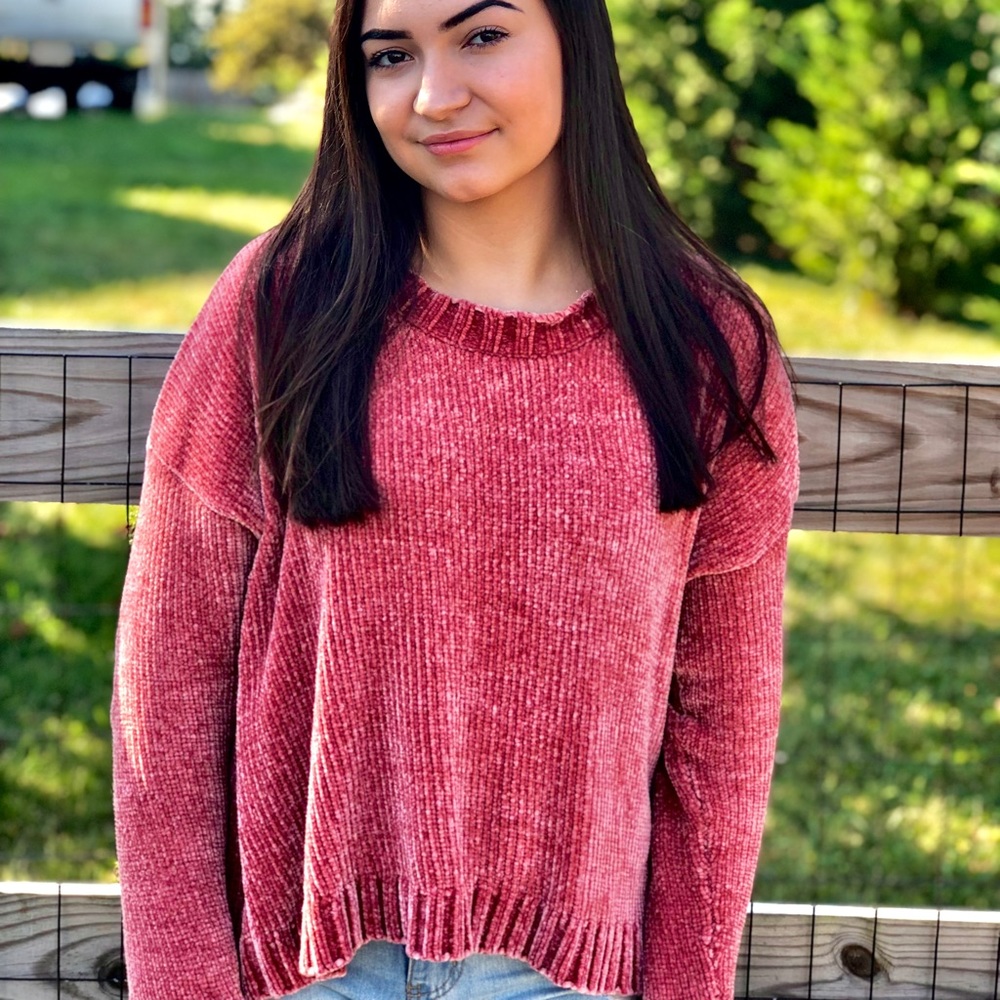 Aerie coral sweater